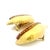 1980s Italian Forza 18k Hammered Gold and Ruby Ear Clips, Pair For Sale - Image 11 of 18
