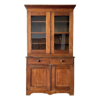 Antique Primitive Pine Hutch For Sale