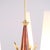 5-Arm Chandelier in Brass and Teak with Opal Glass by Bent Karlby for Lyfa 1960s For Sale - Image 3 of 13