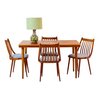 Extendable Walnut Dining Table by Tatra Nabytok, 1970s For Sale