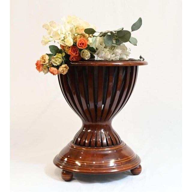 Dutch Walnut and Ebony Bucket Planter, 1880 For Sale - Image 3 of 3