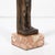 Art Deco Bronze Telamon Sculpture on Rectilinear Variegated Rose Hue Marble Base For Sale - Image 10 of 10