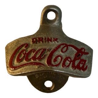 Vintage Coca-Cola Starr X Wall-Mount Bottle Opener, Cast Metal For Sale