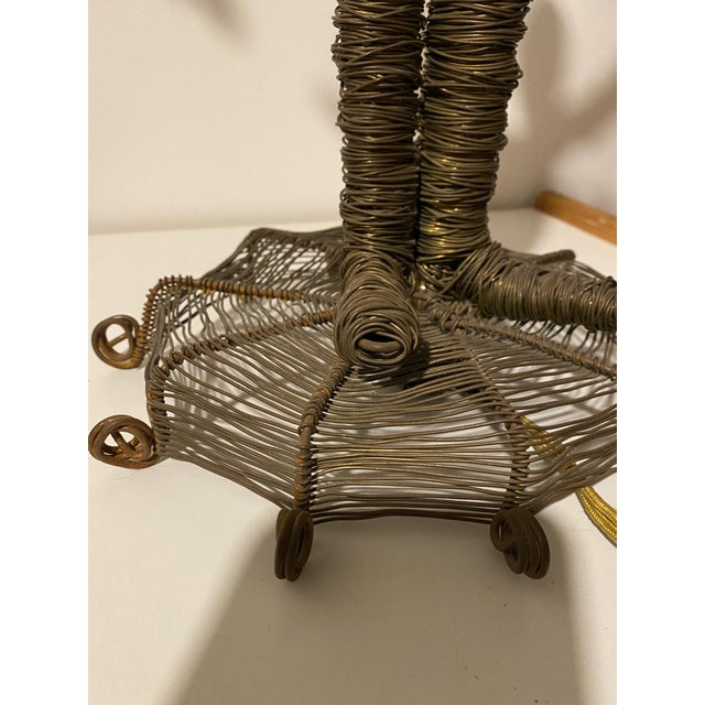 Large Anthropomorphic Lamps in Coiled Bronze by Laurent Chauvat, 1990s, Set of 2 For Sale - Image 3 of 5