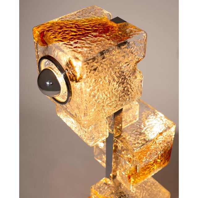 Mid-Century Murano Glass Cube Floor Lamp by Toni Zuccheri for VeArt, Italy, 1970s For Sale - Image 7 of 14