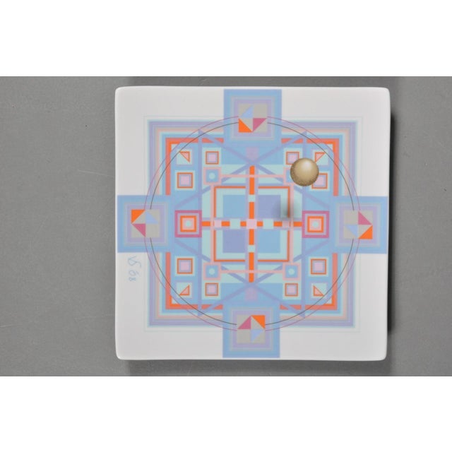 Blue Vintage Ceramic Plate from Rosenthal, 2008 For Sale - Image 8 of 10