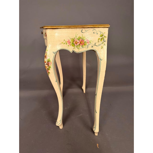 Italian Polychrome Side Table With Drawer, Early 20th Century For Sale - Image 17 of 18
