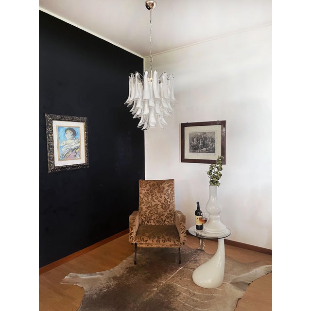 Vintage Italian Murano Chandelier in the style of Mazzega, 1990 For Sale - Image 14 of 18