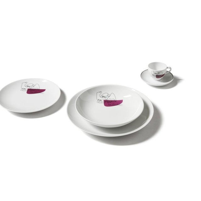 Not Yet Made - Made To Order Dinner Plates by Le Corbusier for Cassina, Set of 2 For Sale - Image 5 of 11
