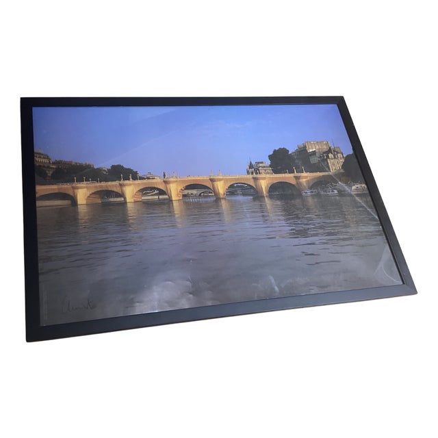 Christo, Offset the Pont Neuf Wrapped, 1970s, Paper, Framed For Sale