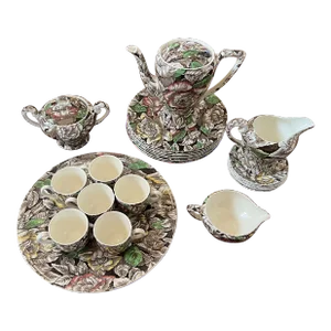 1930s Myott Son & Co. "Bermuda" Tea and Dessert Set- 27 Pieces