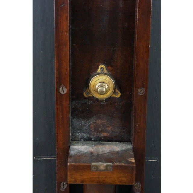 Wood Antique Victorian Mahogany Tilt Top Table Marquetry Inlay Green Man Tripod Stand For Sale - Image 7 of 17