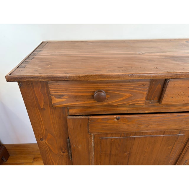 Chocolate Antique Pine Jelly Cupboard For Sale - Image 8 of 12