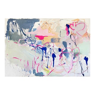 Contemporary Abstract Acrylic on Canvas "Fly" by Macha Poynder For Sale