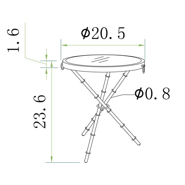 Metal Pasargad Home Eloise Tempered Glass Ringed Side Table, Silver For Sale - Image 7 of 7