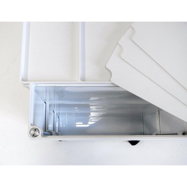 Plastic Vintage Boby Cart in White by Joe Colombo for B-Line, Italy, 2009 For Sale - Image 7 of 17