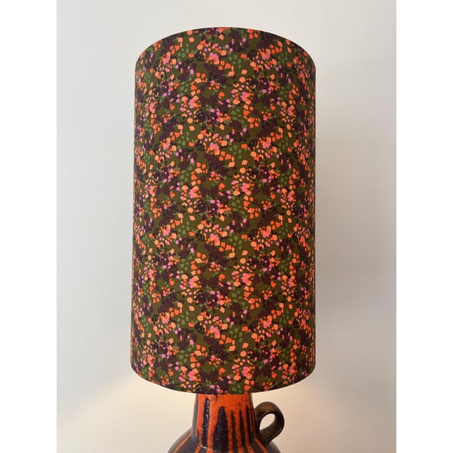 Floor Lamp with Fat Lava Glaze from Scheurich, 1970s For Sale - Image 9 of 15