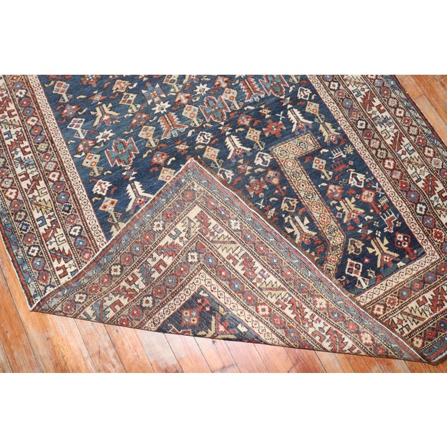 Caucasian Kuba Small Antique Prayer Rug - 3'9" x 4'10" For Sale - Image 4 of 18