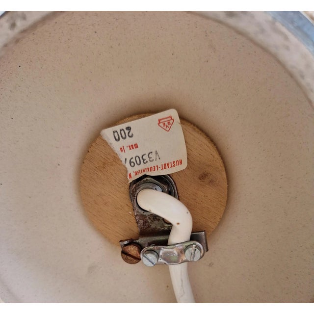 Textile Vintage German Table Lamp from Hustadt-Leuchten, 1970s For Sale - Image 7 of 8