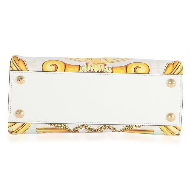 Versace x Versace Fendace Gold Baroque & White FF Motif Mini Peekaboo For Sale - Image 4 of 7