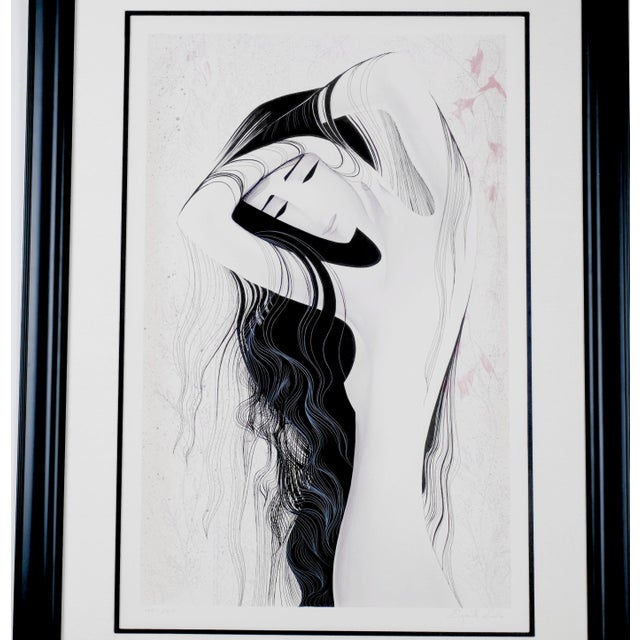 1981 Printing Eyvind Earle "Awakening" Artist Hand Signed & Numbered Limited Edition 197/260 Lithograph Framed and Matted...