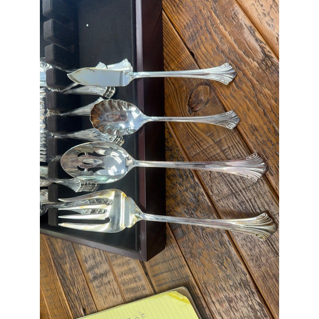 Late 20th Century Late 20th Century Reed & Barton Highlands Silver Plate Service for 12 For Sale - Image 5 of 7