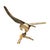 Brass Large Vintage Brass Eagle Landing on Branch Sculpture — 24" Wingspan For Sale - Image 8 of 17