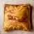 Yellow Toile De Jouy Throw Pillow Cover, Hivers Pattern, Red and Gold, 20-Inch Square For Sale - Image 8 of 12