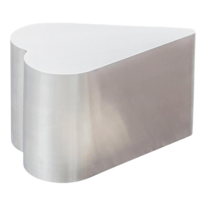 Heart - Brushed Stainless Steel Side Table