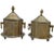 Metal Early 20th Century Moroccan Brass Jars With Engravings- Set of 2 For Sale - Image 7 of 7