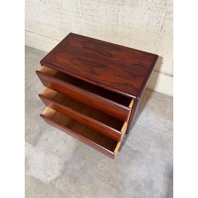 Mid-Century Modern Danish Mid Century Modern Rosewood Small Dresser Cabinet by Brouer For Sale - Image 3 of 10