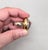 Vintage 1968 Signed Napier Goldtone Cabochon Faux-Lapis "Poison" Adjustable Ring For Sale In Philadelphia - Image 6 of 13
