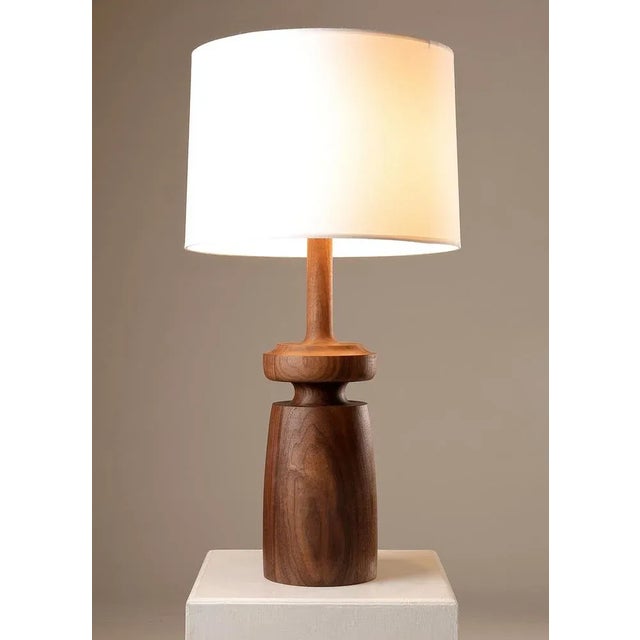 Lathe turned walnut table lamp form twlf by michael rozell. A similar, slightly smaller model is listed, too. This piece...