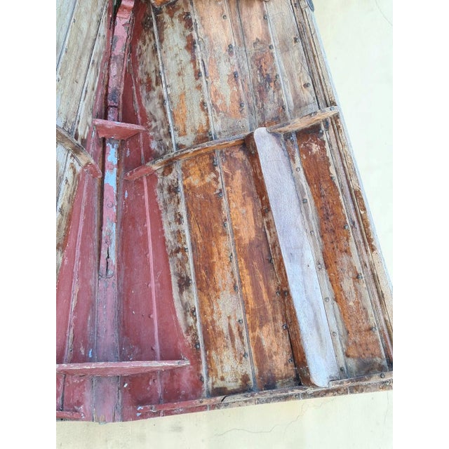 1920s Vintage Scandinavian Wooden Boat Fragment, 1920s For Sale - Image 5 of 17