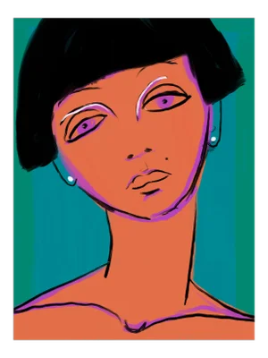 "Monica in the 1920s" Xs Fine Art Portrait Print by Ivan Kolev