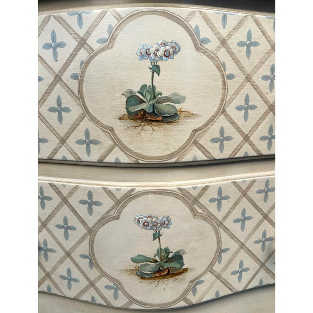 Rococo Antique Style Hand Painted Floral Rococo Dresser For Sale - Image 3 of 14