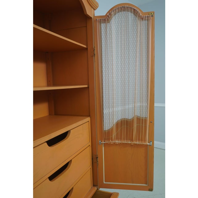 1980s Italian Paint Decorated 2 Door Armoire For Sale - Image 5 of 17