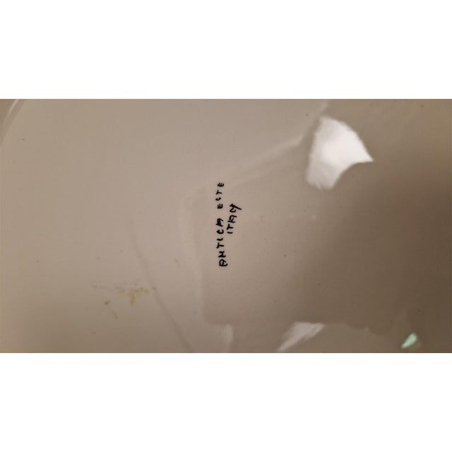 Vintage Plates in Black and White Antica Este Ceramic, 1970s, Set of 4 For Sale - Image 11 of 18