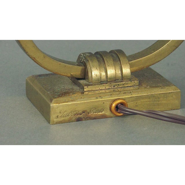 1920s 1920s Sabino Art Deco Table Lamps With Shades by Lorrain - a Pair EU Wired For Sale - Image 5 of 8