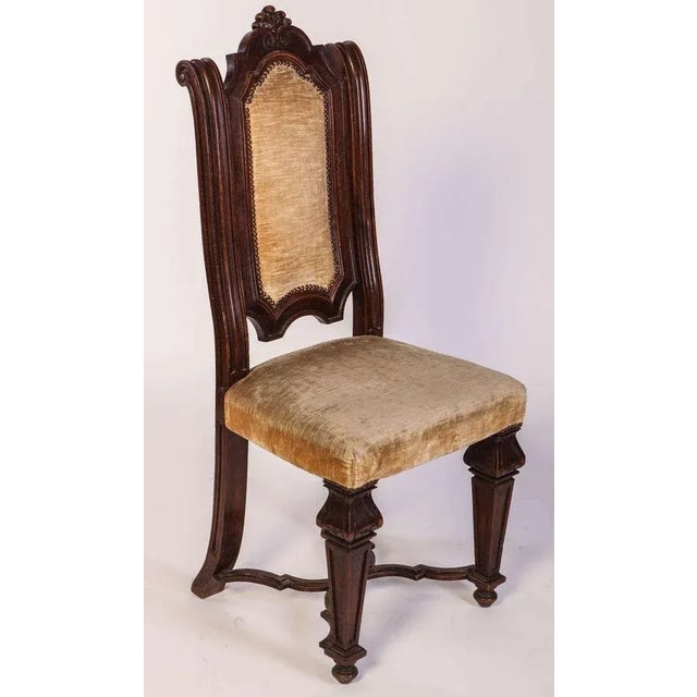 Italian Renaissance Revival Chairs and Armchairs, Set of 8 For Sale - Image 10 of 13