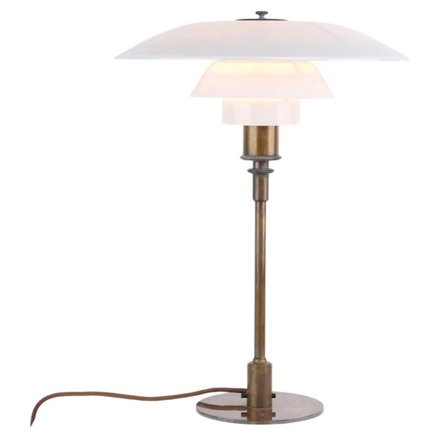 Table Lamp in Burnished Brass by Poul Henningsen for Louis Poulsen, 1930s For Sale - Image 10 of 10