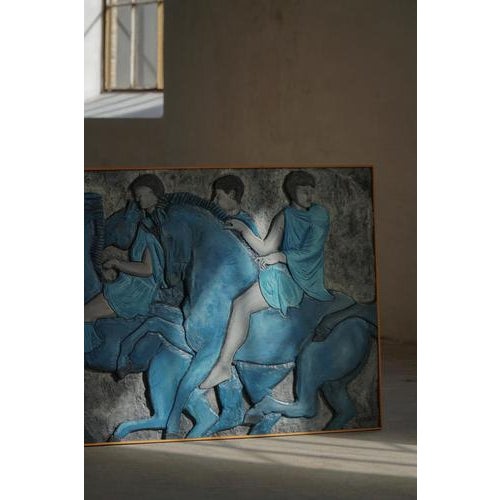 Mid-20th Century Modern Wall Relief with Figural Motif, 1950s For Sale - Image 14 of 18