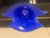 Murano Signed Marcello Furlan Murano Glass Sculptural Centerpiece Bowl, Cobalt Blue, 1995 For Sale - Image 4 of 8