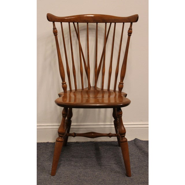 Set of 4 Ethan Allen Heirloom Nutmeg Maple Colonial Early American