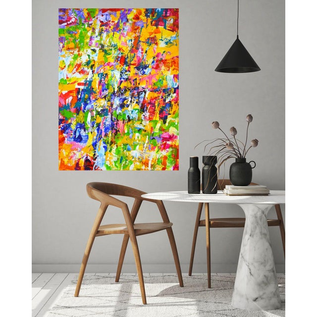 Orange Vivid Expression 8.Modern Original Painting. For Sale - Image 8 of 10