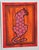 Contemporary Tiger Minimalsim Folk Art Pop Art Orange Red Burnt Umber Sienna Original Painting Cleo Plowden For Sale - Image 3 of 3