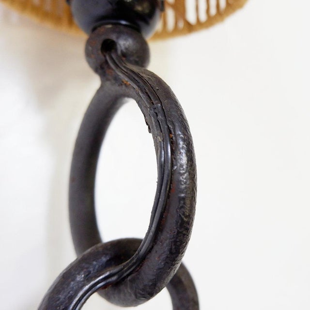 Black Brutalist Anchor Table Lamp, 1950s For Sale - Image 8 of 15