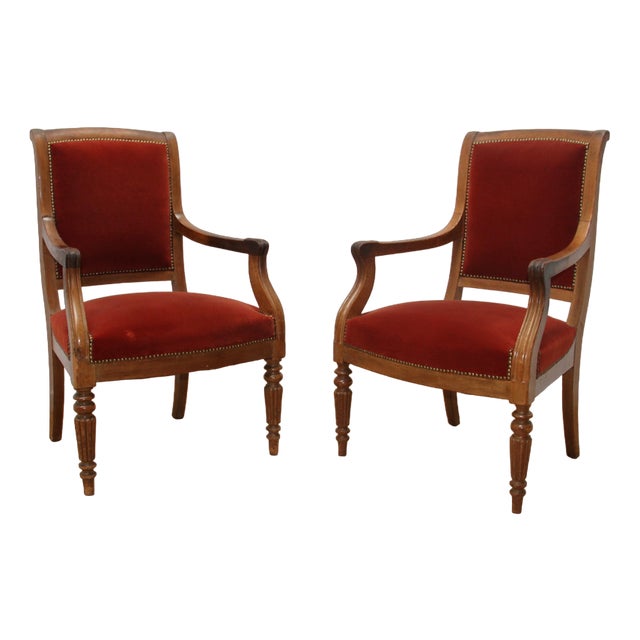 Set of Empire Style Armchairs For Sale