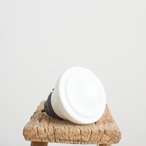 1940s Vintage Art Deco Church Opaline Milk Glass Pendant Light, 1940s For Sale - Image 5 of 7