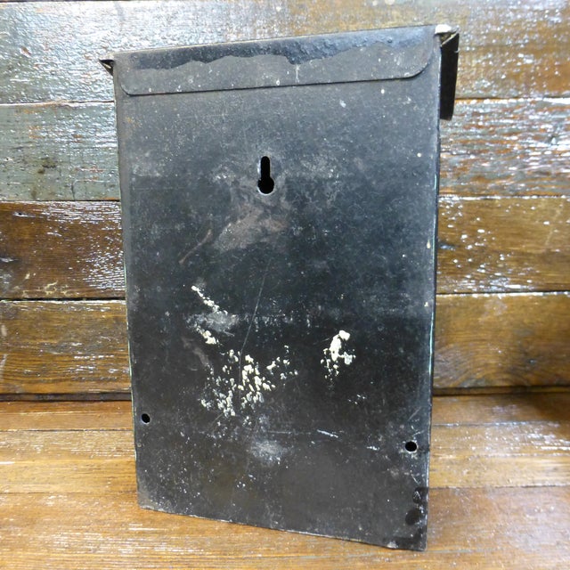 Vintage Black Cast Iron House Wall Mount Mailbox Chairish